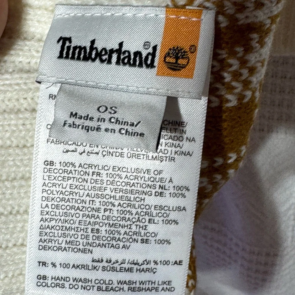 Timberland‎ Women's Cozy Printed Plaid Cold Weather Scarf Wheat One Size